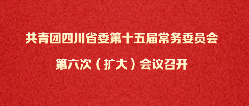              共青团四川省委第十五届常务委员会第六次（扩大）会议召开